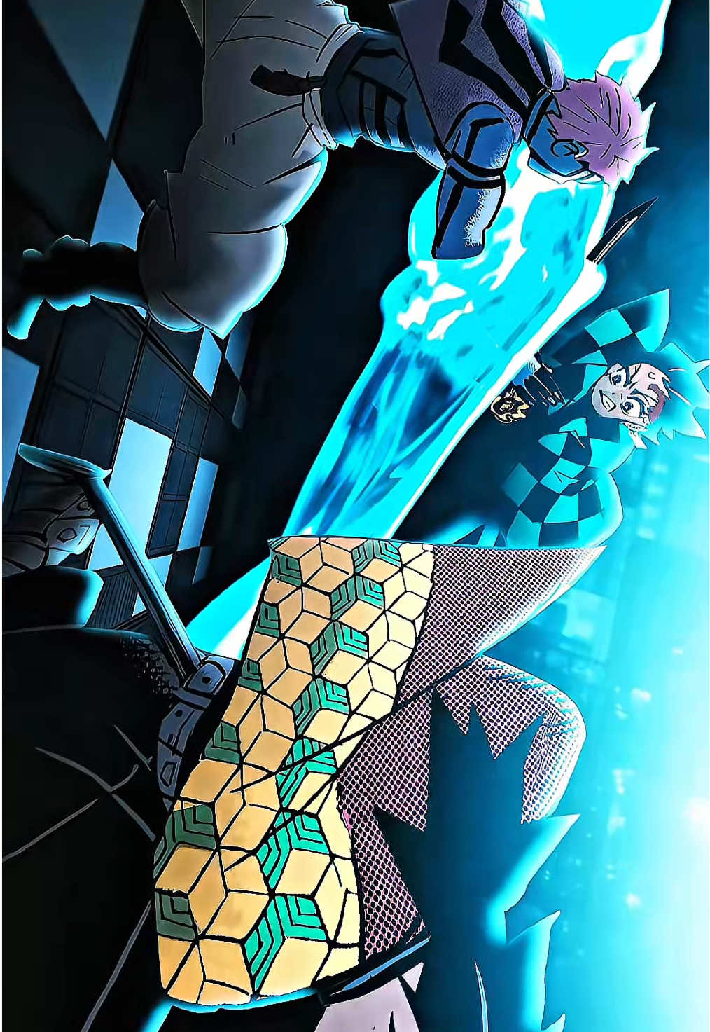 Tanjiro And Giyuu Vs Akaza Manga 4K Twixtor Clips For Edits I Demon Slayer Infinity Castle #tanjiro #giyuu #akaza #demonslayer #twixtor 