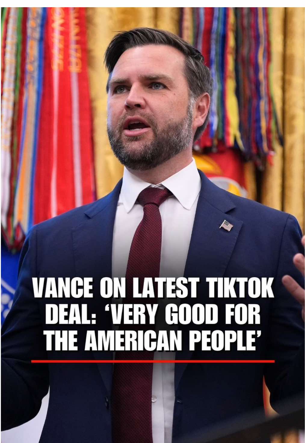 NEW: VP Vance explains how the TikTok deal protects Americans' data security while preserving access to the popular social media platform.