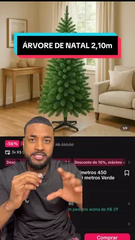 Árvore de Natal 2,10m com 450 Galhos. ________ #arvore #arvoredenatal #natal #arvoredenatalgrande #natal2025 