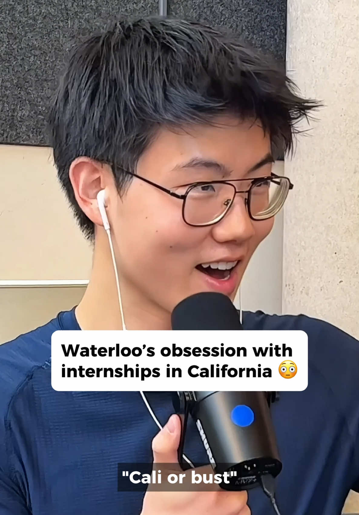 If you don't make it to California, you wasted your five years on Waterloo. That's what Waterloo's famous quote 