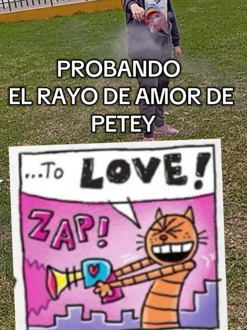 EL RAYO DE AMOR DE #PETEY  SÍ FUNCIONA @🌸Sakura_Cuba🌸  #rayodeamor #dogman #peteyxdogman #prop 