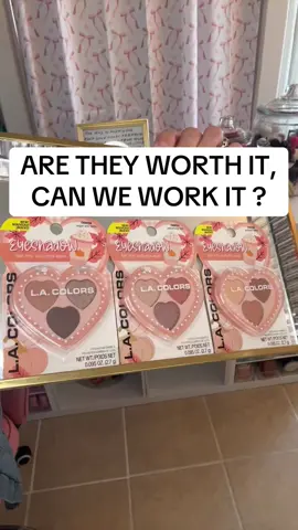 ARE THEY WORTH IT, CAN WE WORK IT ? @LA COLORS Cosmetics eyeshadow palettes from their new Pumpkin Spice collection that you can get at @Dollar Tree #dollartreefinds #lacolors #thecheapash #affordablemakeup #fyp 