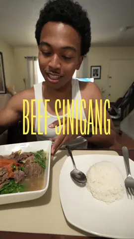 Beef Sinigang Mukbang 🇵🇭 #mukbang #fypシ #mukbangasmr #sinigang #filipino 