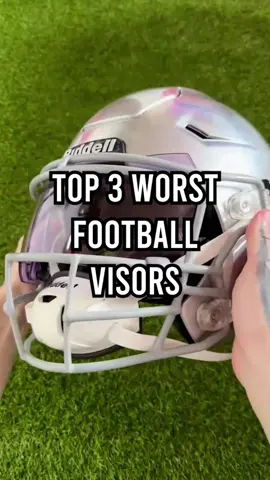 Let me know in the comments the worst visor YOU’VE ever had😳 #footballvisor #footballtiktok #footballgear #visors 