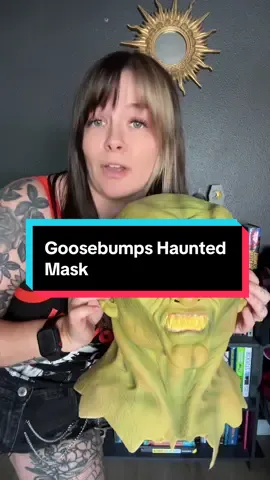Viewers beware, you’re in for a scare!!! #goosebumps #hauntedmask #spirithalloween #90snostalgia #spookyseason 