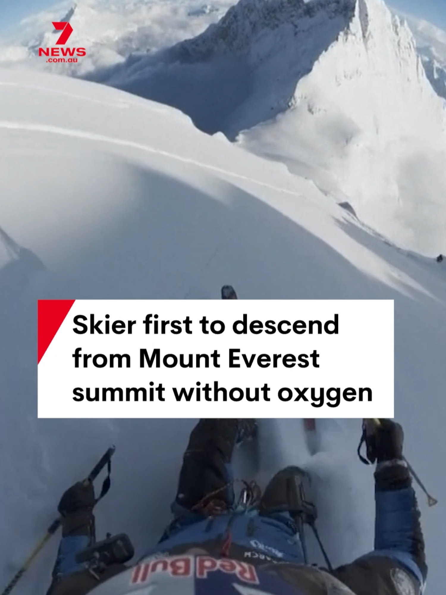 Polish athlete Andrzej Bargiel has made history becoming the first person ever to climb Mount Everest without supplementary oxygen and complete a full ski descent to Everest Base Camp. #ski#MountEverest #Everest #record #sport