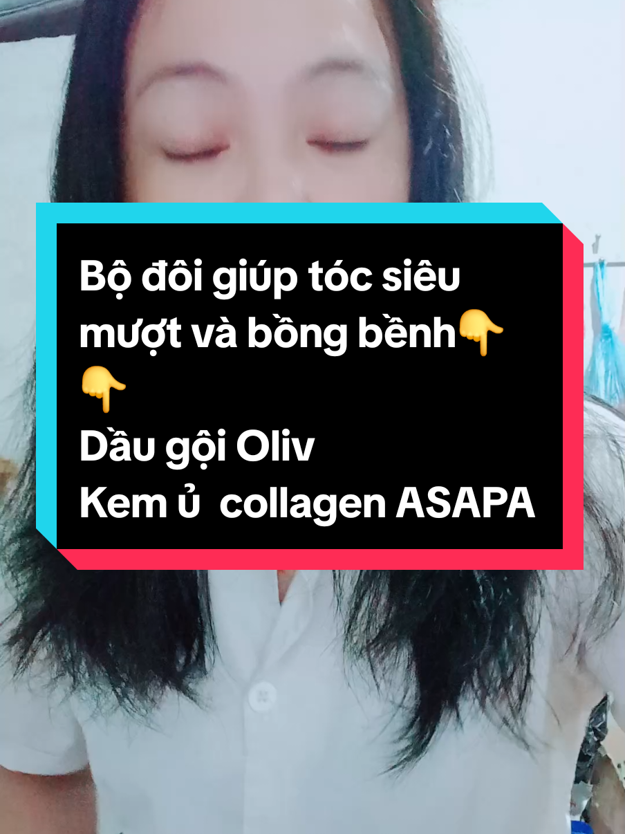 Bộ đôi giúp tóc siêu mượt và bồng bềnh👇👇 Dầu gội Oliv Kem ủ  collagen ASAPA Kem ủ tóc Asapa Collagen Hair Mask với chiết xuất từ collagen và thảo mộc giúp phục hồi tóc hư tổn, giảm gãy rụng và khô xơ, đồng thời nuôi dưỡng chân tóc chắc khỏe. Sản phẩm thẩm thấu sâu vào sợi tóc, cung cấp độ ẩm và dưỡng chất cần thiết, giúp tóc mềm mượt, óng ả và dễ vào nếp. Với công thức đặc biệt, kem ủ còn giúp bảo vệ tóc khỏi hư hại, mang lại mái tóc bồng bềnh, chắc khỏe và tràn đầy sức sống. #hoaly9592  #xuhuong  #daugoioliv  #asapa  #toc 