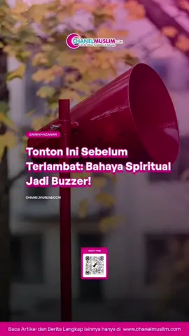 Buzzer Itu Memang Ada USTAZ Aunur Rafiq Saleh, Lc. menjelaskan bahwa buzzer itu memang benar ada. Allah Subhanahu wa Ta’ala berfirman: أُولَٰئِكَ الَّذِينَ اشْتَرَوُا الضَّلَالَةَ بِالْهُدَىٰ وَالْعَذَابَ بِالْمَغْفِرَةِ ۚ فَمَا أَصْبَرَهُمْ عَلَى النَّارِ Mereka itulah orang-orang yang membeli kesesatan dengan hidayah dan siksa dengan ampunan. Maka, alangkah beraninya mereka menentang api neraka. (Al-Baqarah:175). Di antara manusia ada orang yang jika melihat kesesatan dan siksaan dijual maka dia segera membelinya dengan tindakan dan menunjukkan kebusukan hatinya. Seringkali, karena hukuman Allah, mereka tidak bisa menutupi kebusukan hati, lalu terungkap dalam ucapan-ucapan kebencian. More https://chanelmuslim.com/khazanah/buzzer-itu-memang-ada #buzzer #khazanah #cmm #mediaonline 