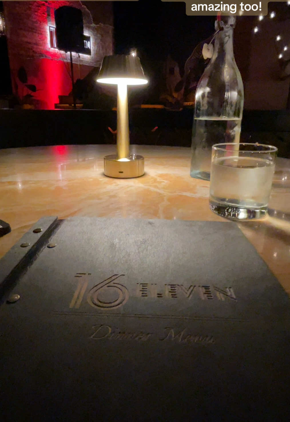 I loved this place! The vibe and atmosphere at 16Eleven was so awesome! The Beef Wellington was so delicious as well. 10/10 I would definitely recommend going here for a fun outing with friends or even for date night! 🍹#steakhouse #datenight #girlsnightout #beefwellington 