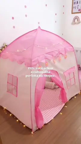 👑🌸 Diversão de princesa com muito encanto! 🌸👑 A Barraca Infantil Rosa Flor 1.3M é o presente perfeito para o Dia das Crianças 🎁✨ Espaçosa, linda e super divertida — as pequenas vão amar! 💖 🔥 Menor preço em promoção! 🔥 📲 Garanta já e surpreenda sua princesa! #DiaDasCrianças #shopee #barracainfantil #maedemeninas💗 