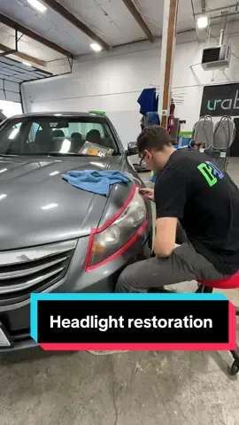 How we restore headlights #detailing #autodetailing #detailingcars #restoration 