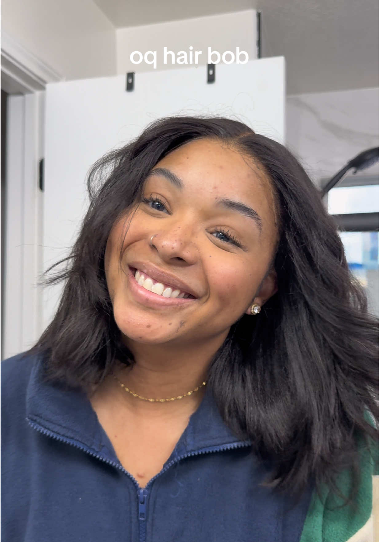 Yall the BOBS😭🙂‍↔️ and I heard it’s only $77🤭 @OQHAIR @oqhairshop #oqhair #layeredbob #yakihair #tiktokshopwigs #bobhairstyle 