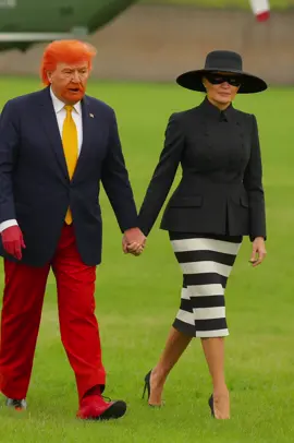 McDonald and the Hamburgler embarrassing US all 🤡 . . . . #trump #melania #funny #politics #mcdonalds 