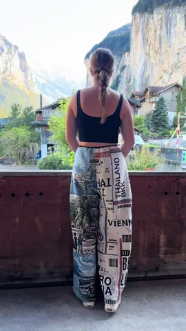 hostel views 🥲 #switzerland #lauterbrunnen 
