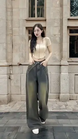 Quần jean cạp cao nữ#thoitrangnu #quanjeanongsuong #quanjeanongrong #quanjean #quanjeannu 