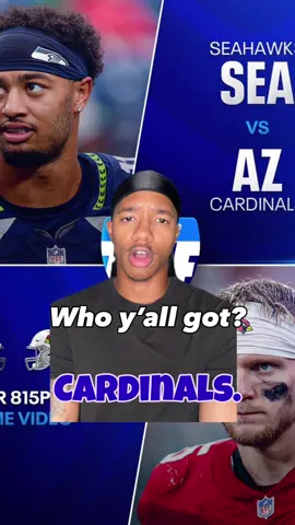 WHO YALL GOT? #nfl #nflcontent #sports #seahwaks #cardinals 