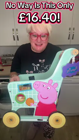 Peppa Pig Play Set for Toddlers Age 3+, Play Set for Pretend Play, Party Set for Children, Durable Wooden Kitchen Toys, Fun Set for Toddlers and Kids (Shopping Trolley) #tiktokmademebuyit #peppapigshopping trolley #peppapigtoys #toys #fyp @Keplin 