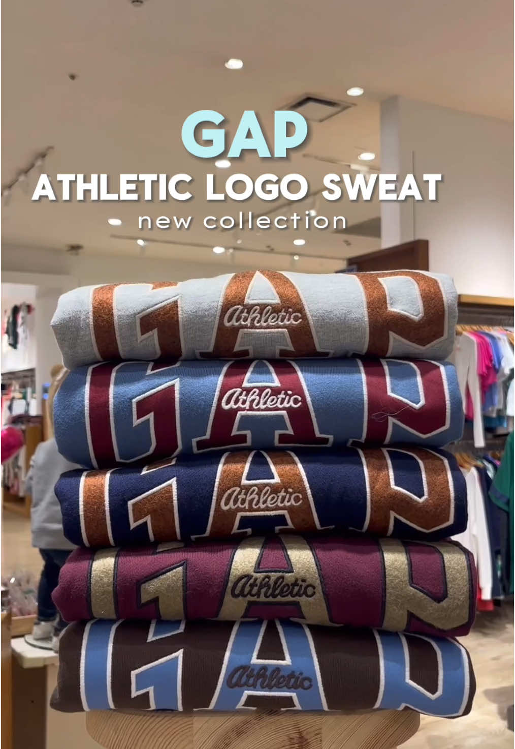 毎年大人気すぎてすぐ無くなるLOGOスウェット😳🩷今年も入荷したよ急げ〜💨 #gapstaff #gap #gapコーデ #小田原ダイナシティ #gap新作 