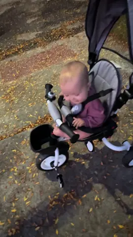 Out for a nightly stroll with Dakota Reign #baby #babytrike #6in1 #babytricycle #happybaby 