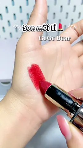 Son lì Lâu trôi Kết cấu dạng mousse mềm mại như so co la #sonli #sonmoi #sonxinh #sonthoi #sonmoili #sonmoixinh #songegebear #sonmoidep #son #gegebear #mousse #moussedechocolate #skincare #trangdiem #makeup #lamdep #xuhuong #xuhuongtiktok #unboxing 