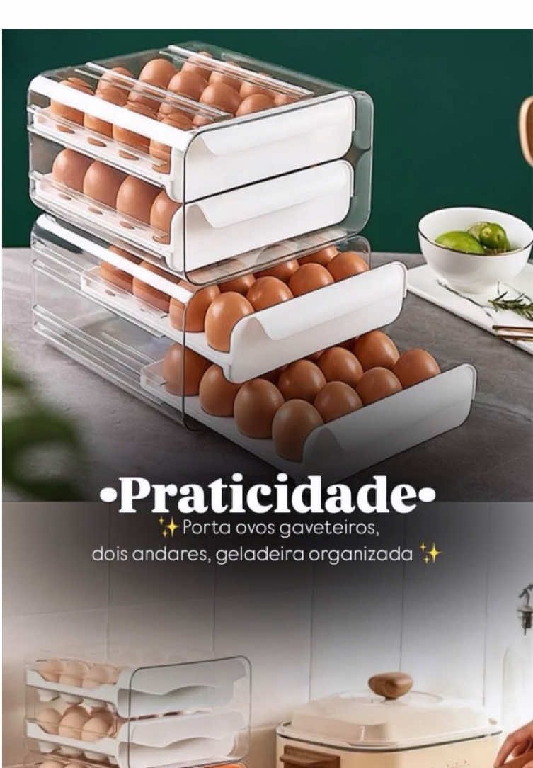 ✨ Organização que facilita sua rotina ✨ 🥚 Porta Ovos Deslizante para Geladeira ✔️ 4 camadas automáticas com sistema rolante ✔️ Mantém tudo organizado e prático ✔️ Ideal para aproveitar melhor o espaço interno 🔎 Busque pelo ID na barra de pesquisa da Shopee: ARS-TVR-PMK #portaovos #geladeiraorganizada #cozinha #organizacao #shopee 