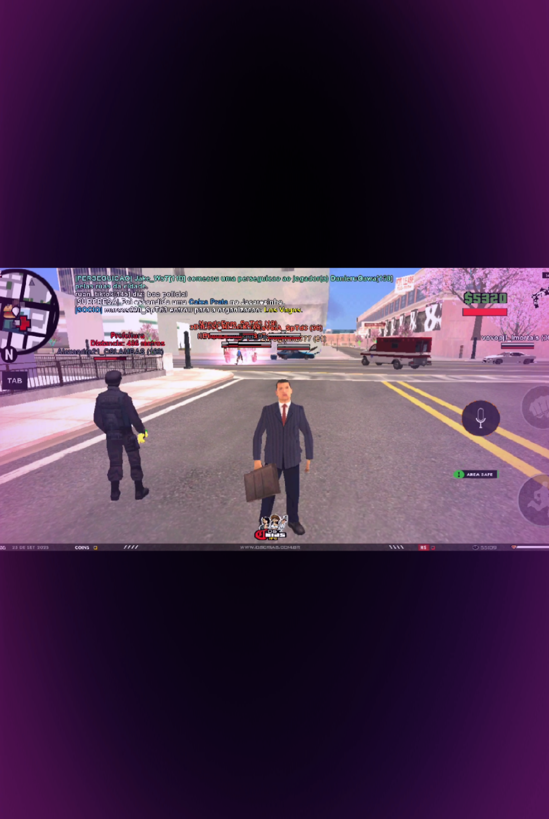 muita ação no servidor muito top🔥📲 #oscriasRPG