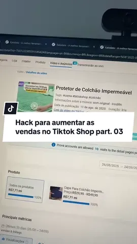 Hack para aumentar as  vendas no Tiktok Shop part. 03 #tiktokshop #dicastiktokshop #viralizar 