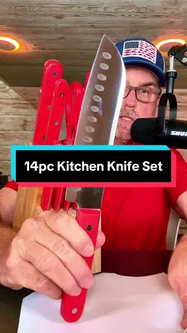 Martha Stewart 14 Piece Stainless Steel Knife Set Cutlery Kitchen Knives #kitchenknives #knifeset #qvc #tiktokshopcreatorpicks @QVC, Inc 