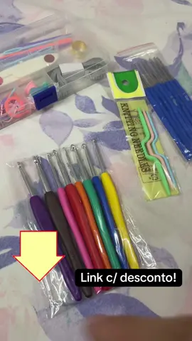 Kit Crochê 53 peças amigurumi no precinho! Corre aproveitar antes que o preço suba amigos, clica no carrinho laranja e garanta o seu! #kitcroche #croche #crochet #tiktokshop #amigurumi 