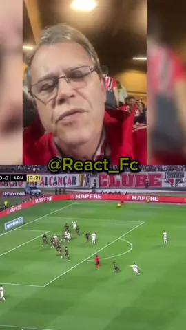 Torcedor de São Paulo desabafa após eliminação na Libertadores😂😂 #react  #futebol  #Libertadores  #saopaulo 
