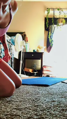 Yoga time while I watch my girl Charlie on YouTube
