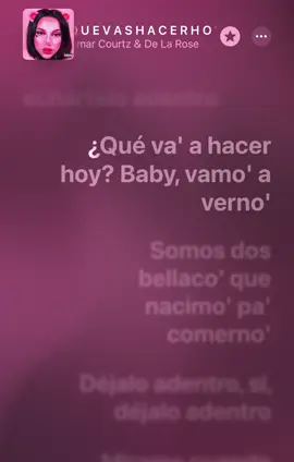QUE VAS A HACER HOY - Omar Courtz & De La Rose #delarose #omarcourtz #quevashacerhoy #musica #letrasdecanciones 
