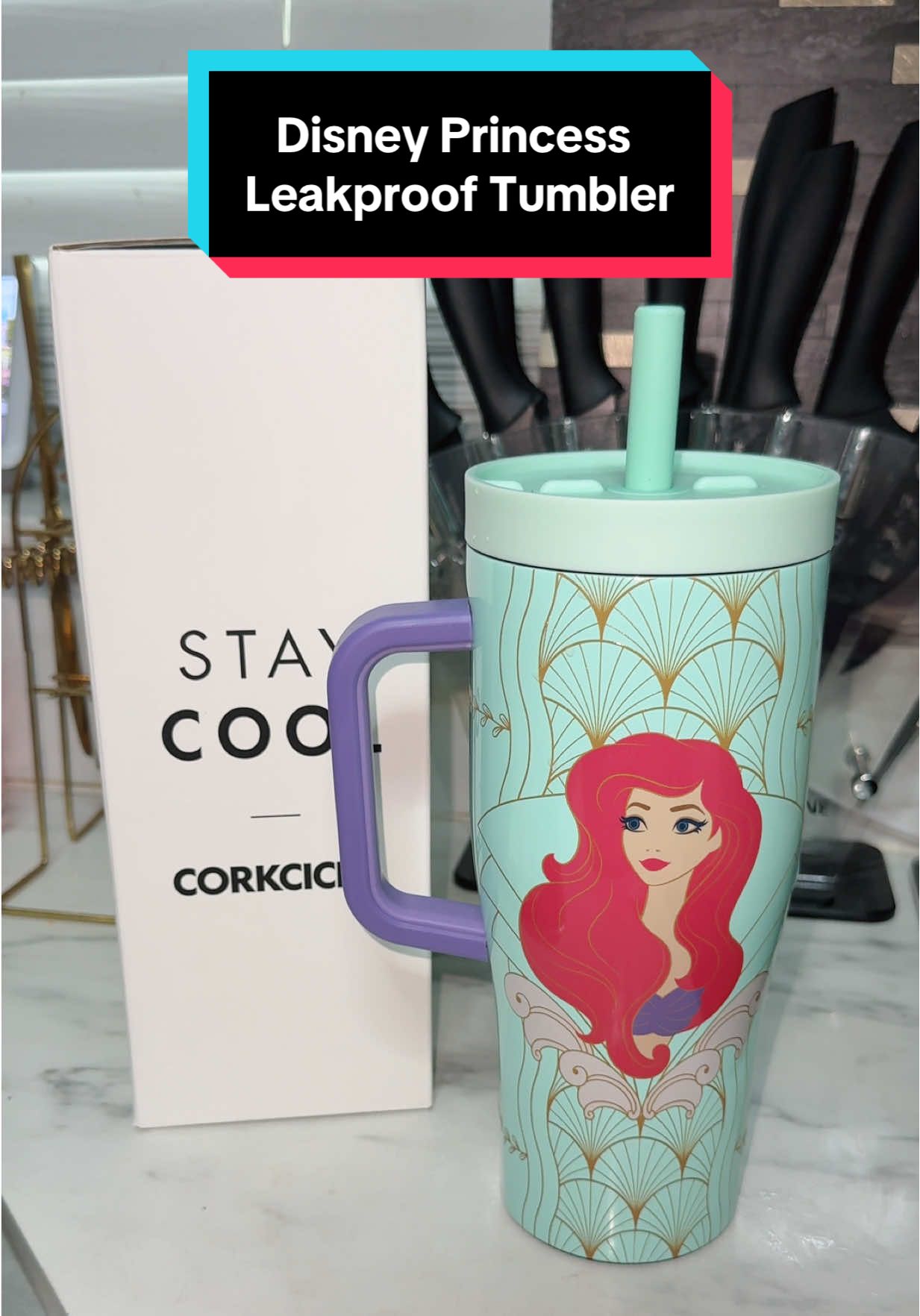 Disney Princess Leakproof Tumbler  #disneyprincesscup #tumblerdisney #leakprooftumbler #tiktokshop #tiktokshopfinds 
