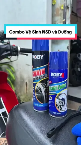 Combo dưỡng sên và làm sạch nhông sên dĩa của nhà Koby nhỏ gọn tiện lợi cho anh em mang theo khi đi tour #koby #duongsenxemay #vesinhnhongsendia #xh 