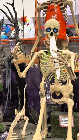 What the Skelly Home Depot ?! #relatable #homedepot #halloween #spooky #funny 