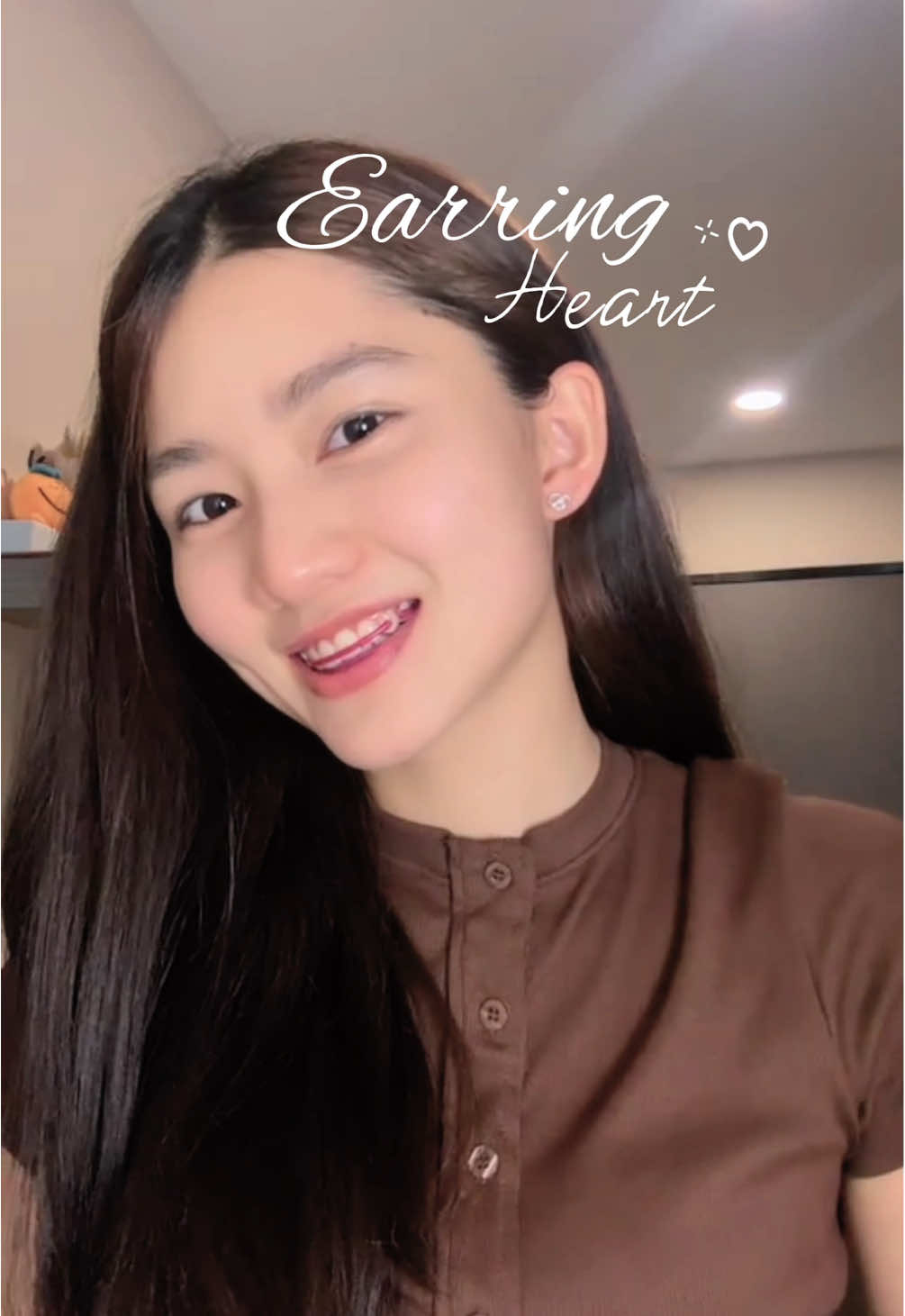 Earrings Heart ⋆𐙚₊˚⊹♡ #earrings #ต่างหู #ต่างหูหัวใจ 