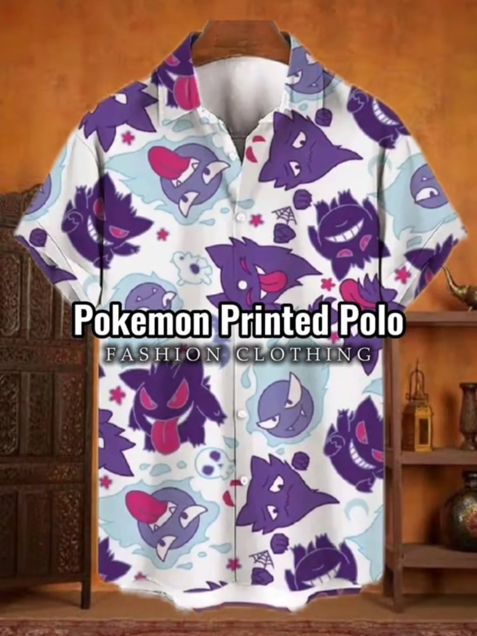 Pokemon printed polo for men #pokemon #printed #polo #fashion #clothing 