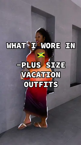 Plus Size Vacation Outfit ideas! #fypシ゚viral #plussizevacationlooks #blackwomen #jamaica #contentcreatortips Where do you shop for your vacation fits? 