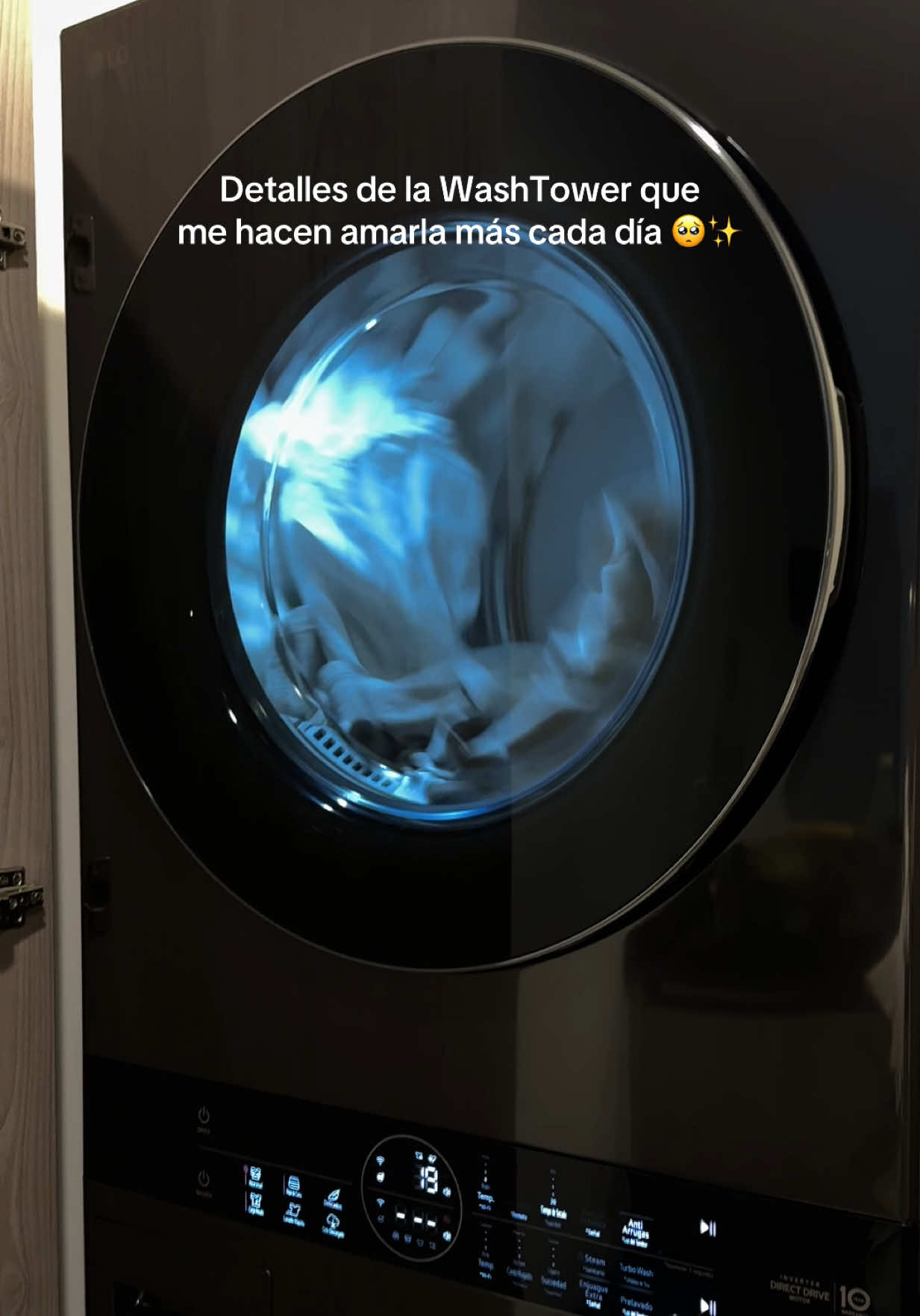 Ya sabías que hace esto? 😍 Un detalle que me sorprendió y quiero mostrarles ✨  #lgwashtower #LG #paratii #cdmx #washtower 
