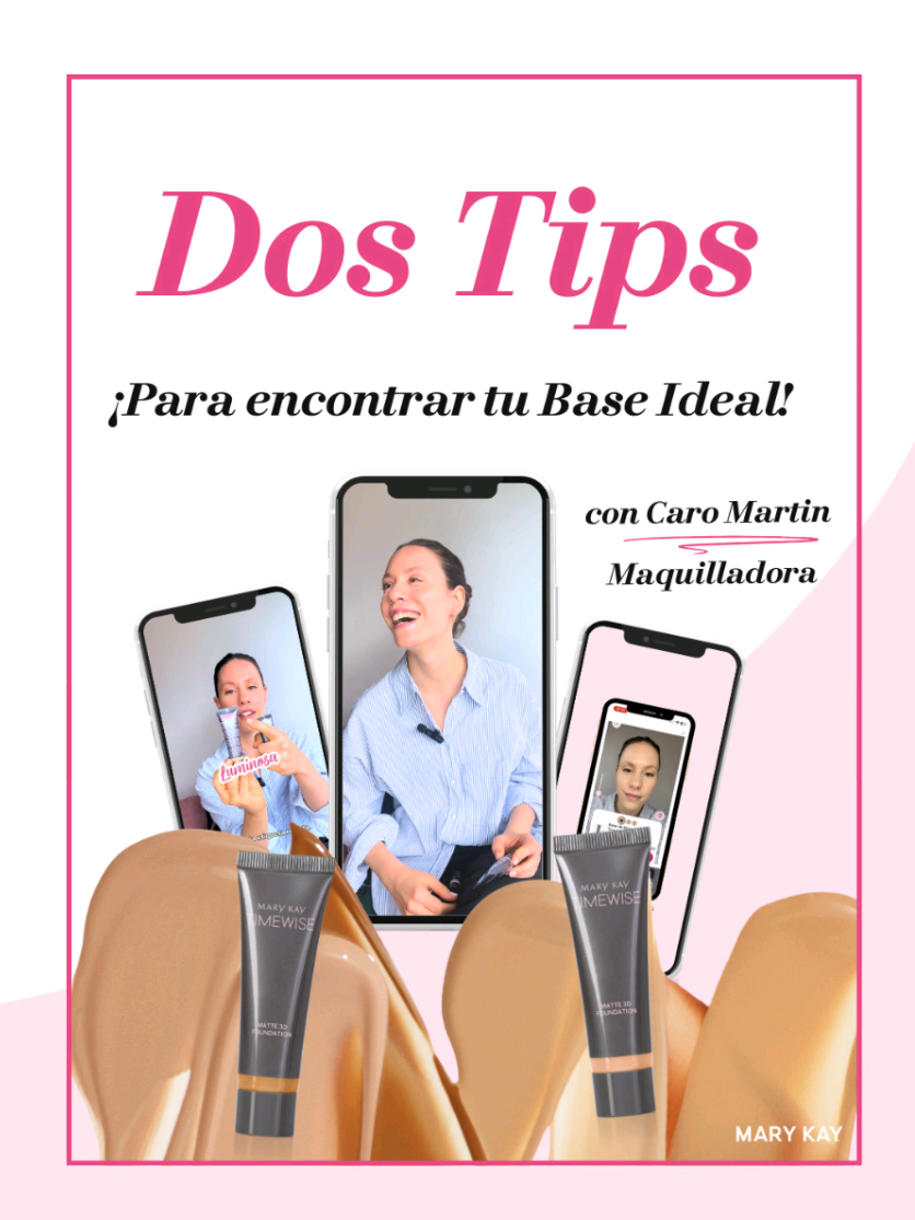 Tips, novedades y últimos días con descuento. 😍✨️ Para conseguir las Bases de Maquillae TimeWise 3D, contactá a tu Consultora de Belleza Independiente. Si todavía no tenés una, encontrá la más cercana en el Localizador de Consultoras ingresando en el link de la bio. #tips #bases #descuentos #marykay #beuty 