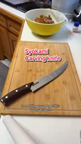 This carving knife is top of the line love it #syokamiknife #syokamicarvingknife #syokamiknives #kitchenknife 
