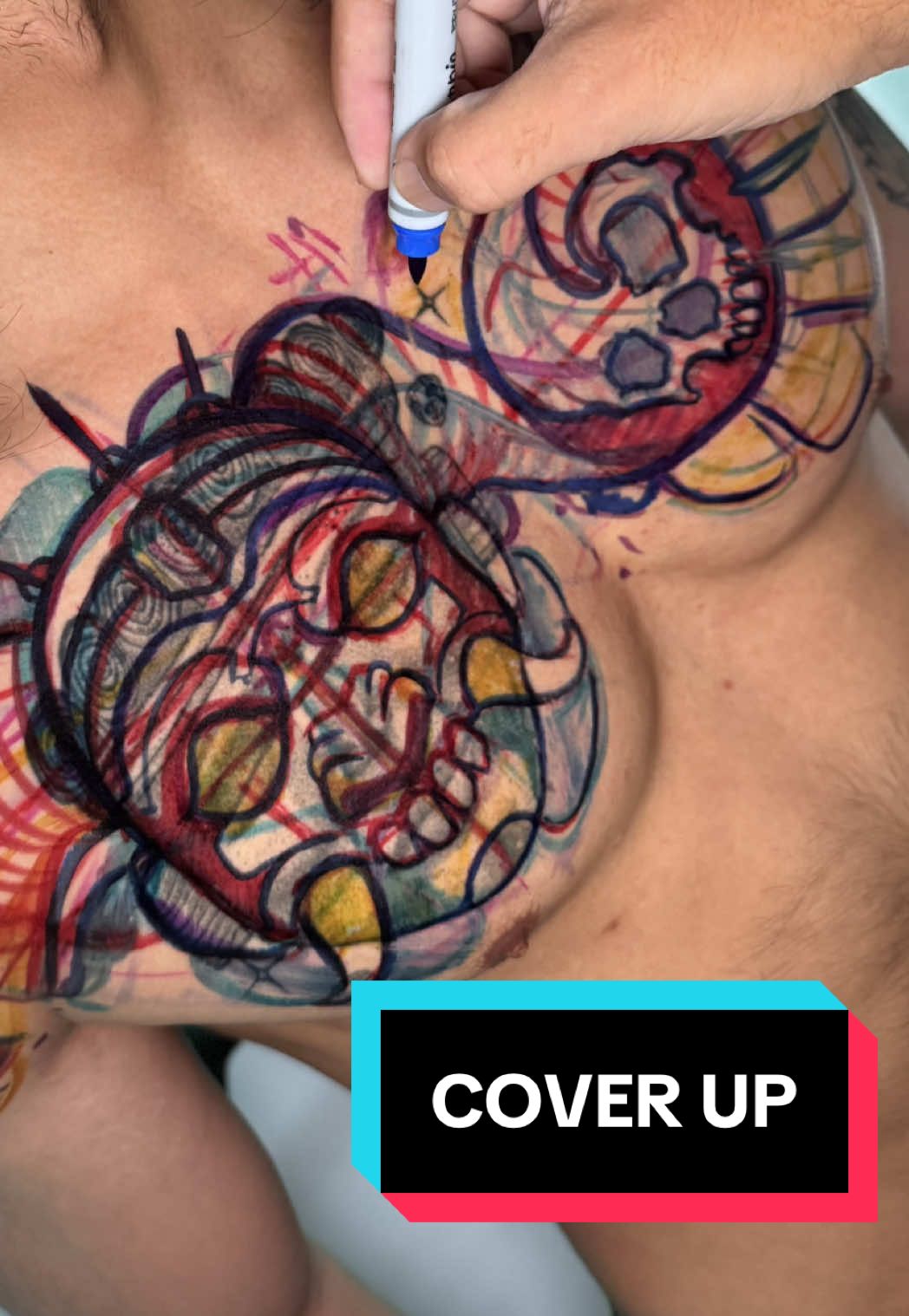 #coverup #freehandtattoo #criker 
