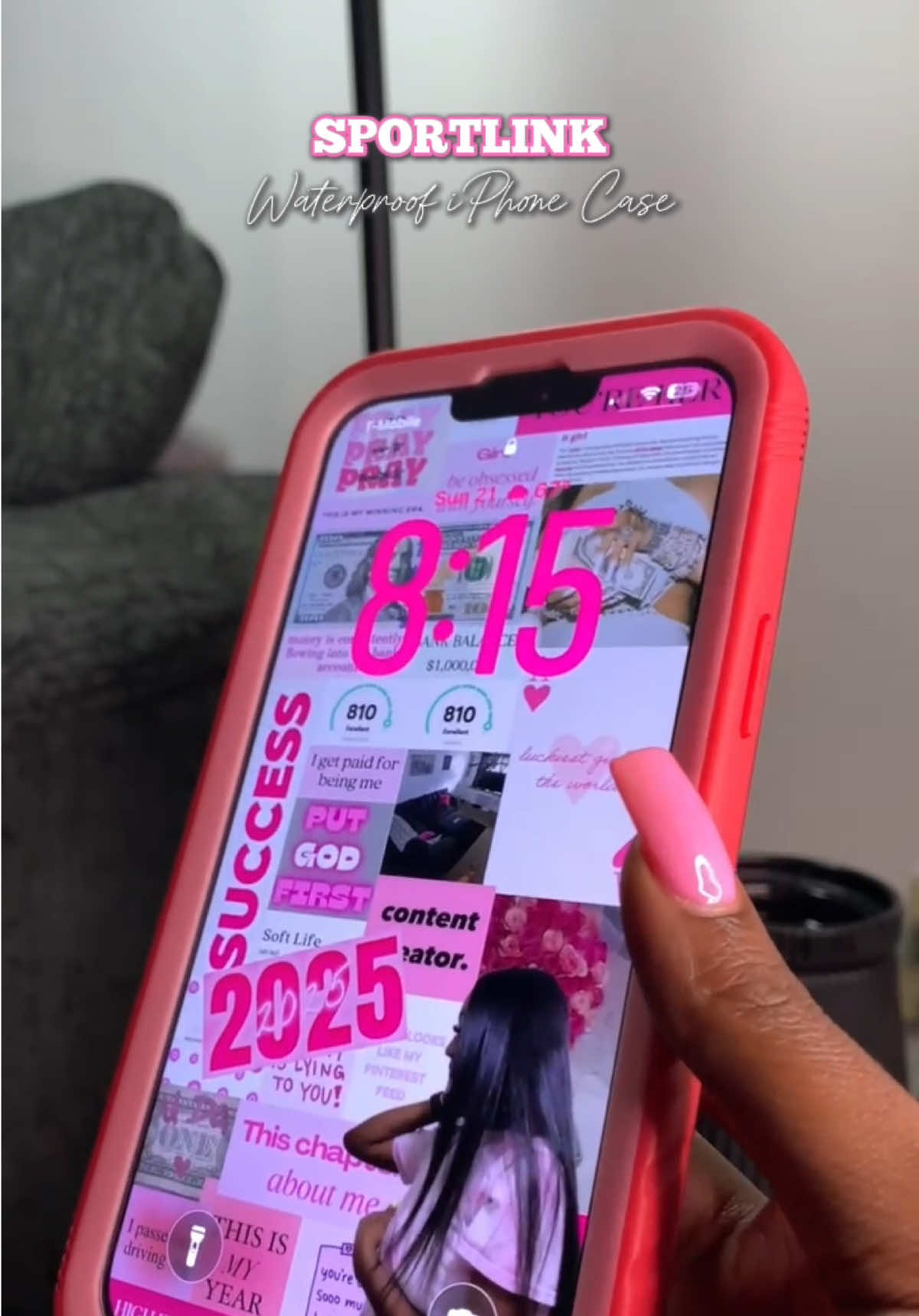 SPORTLINK Waterproof iPhone Case 💕📱💧 #fyp #iphone #iphonecase #waterproof #phonecase 