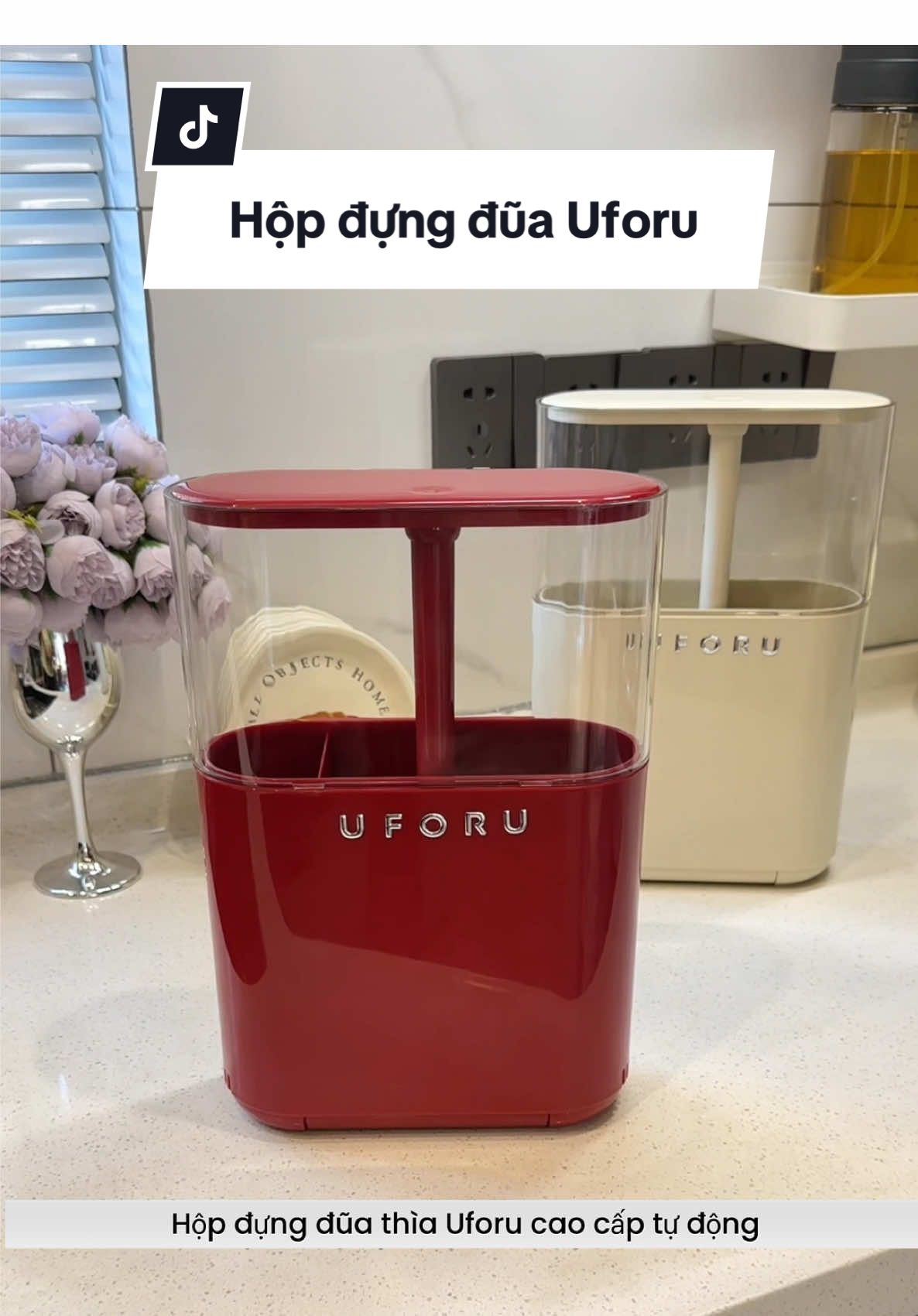 Hộp đựng đũa muỗng treo tường nhà Uforu cao cấp #hopdungduamuong #hopdungduathia #giadungtienich #decorsiuxinh 
