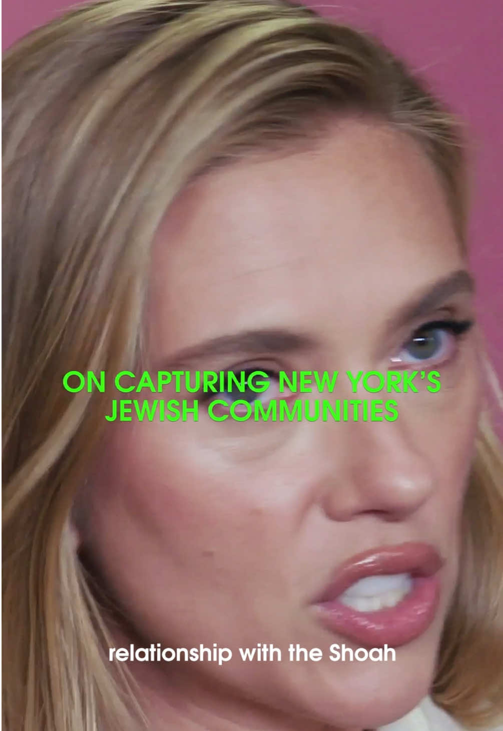 Director Scarlett Johansson on capturing New York’s Jewish community in an authentic true way! #EleanorTheGreat starts Friday 💙🎡 #scarlettjohansson #scarjo #jewishtiktok #filmtok 