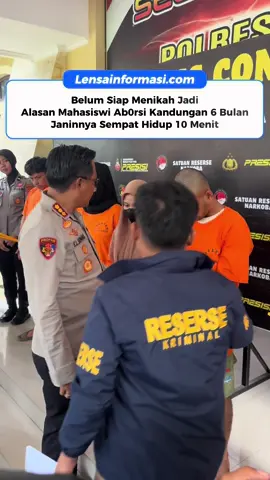 Ab0rsi yang dilakukan wanita berinisial N (26) bersama kekasihnya MA (25) ketahuan oleh kepolisian setelah N dibawa ke rumah sakit di Kota Kendari karena mengalami pend4rahan. Hal itu disampaikan Kapolresta Kendari Kombes Pol Edwin L. Sengka didampingi Kasat Reskrim Polresta Kendari AKP Welliwanto Malau @malau45 bersama Kasi Humas Polresta Kendari Iptu Haridin saat menggelar konferensi pers, Kamis (25/9/2025). @Polresta Kendari #kriminal #kendari #sulawesitenggara #fyp #mahasiswa 