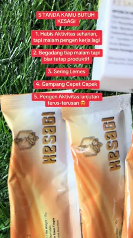 5 TANDA KAMU BUTUH KESAGI ! Dibaca yaah gan 😍😍 Bukan buat “obat instan”, tapi buat nemenin aktivitas biar lebih enak & segar 🌿🍵 #Kesagi #fyp #videoviral #kesagiofficial #hidupsehat 