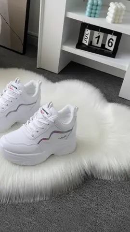 fashionable height enhancing white shoes for women, Check out now!!! #fashionableshoes #whiteshoes #thicksoledshoes #tiktokfinds #fyp 
