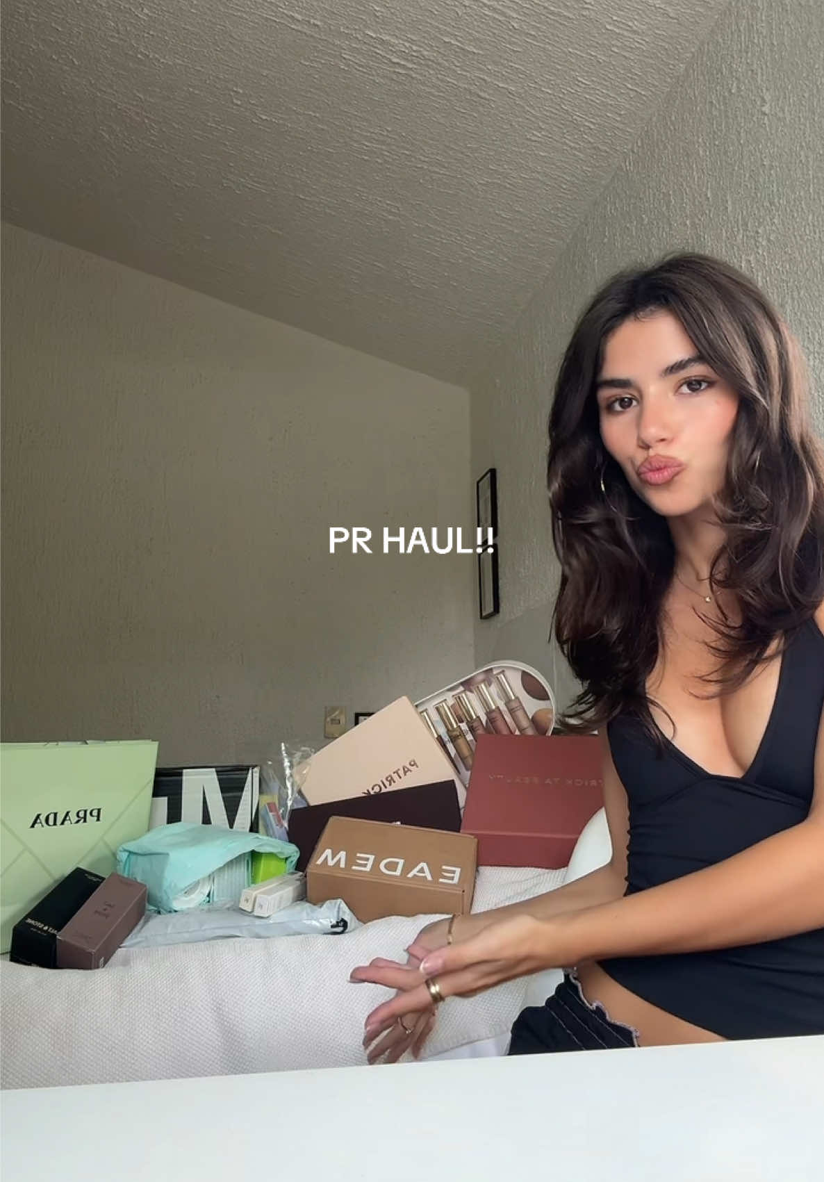 PR HAUL!!! super grateful for everything x @m.ph by Mary Phillips @Patrick Ta Beauty @SALT & STONE @RÉFORME @ELEMIS @EADEM @pradabeauty @maccosmetics @Kosas @milkmakeup  (also, none of this would be possible without you so I’ll be doing a giveaway soon! stay tuned)