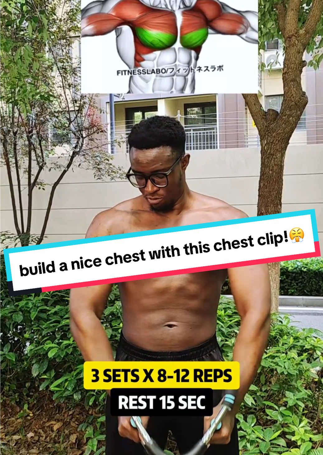 build a nice chest with this chest clip!🥵  #gym #GymTok #tiktokshop #homegym #chest  